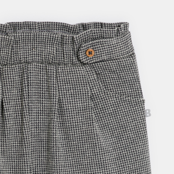 بنطلون واسع دافئ أنيق رمادي للطفلة الرضيعة